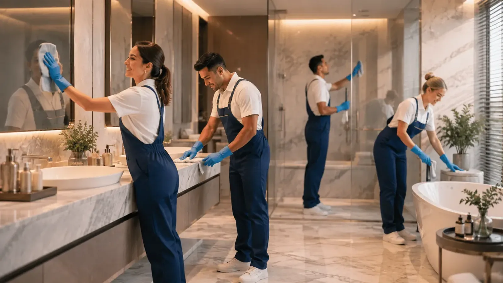 bathroom cleaning